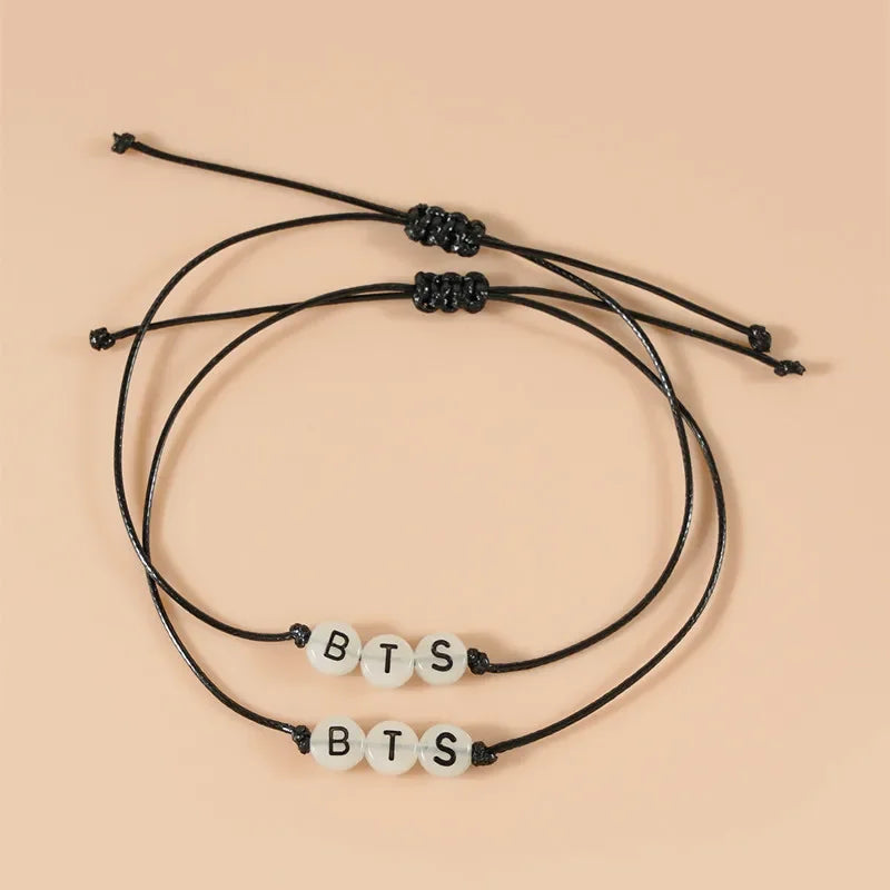 BTS Hand-Made Glow In The Dark Bracelet ✨