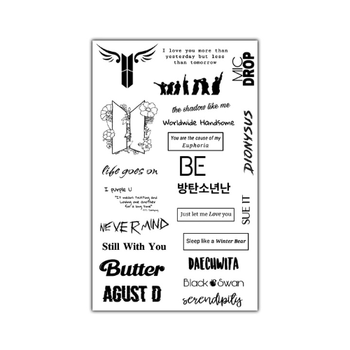 BTS Army Semi Permanent (No Ink) Tattoos