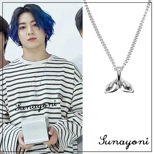 Jungkook Whale Tail Necklace