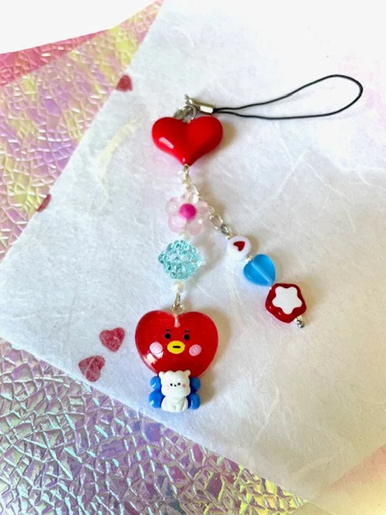BT21BTS Charms for phones, air pods, keys, purses and backpacks
