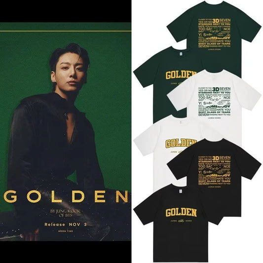 Jungkook GOLDEN Exclusive T-shirts