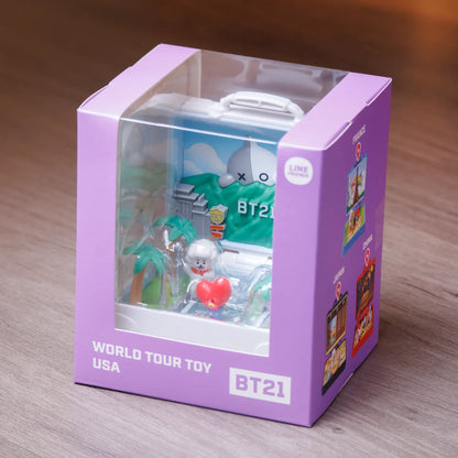 BT21 World Tour Miniature Scenes Suitcase 🌎