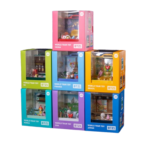 BT21 World Tour Miniature Scenes Suitcase 🌎